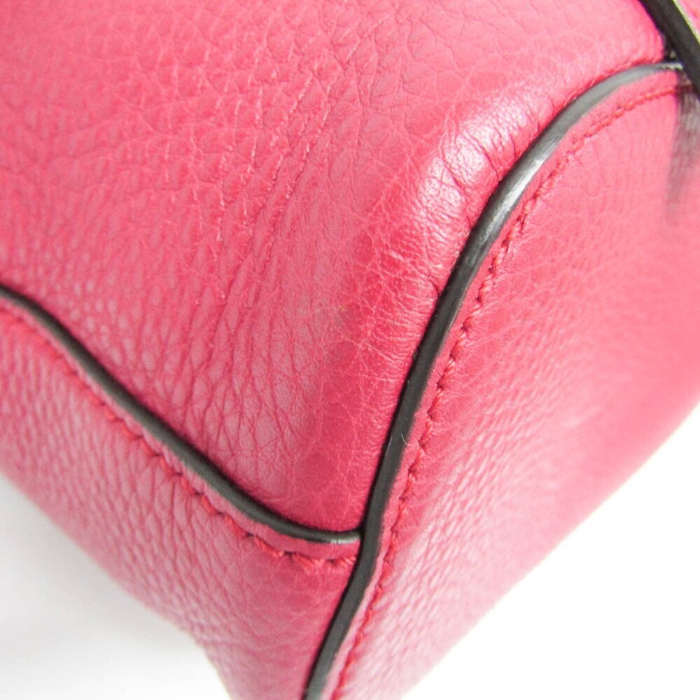 GUCCI Authentic Pink Leather Bamboo Backpack - Picture 5 of 16